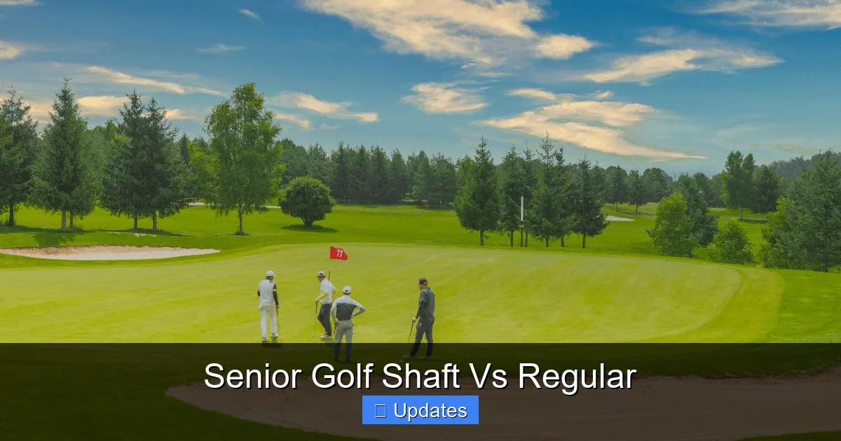 Senior Golf Shaft Vs Regular