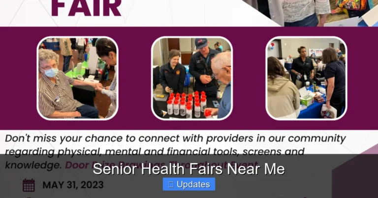 Senior Health Fairs Near Me