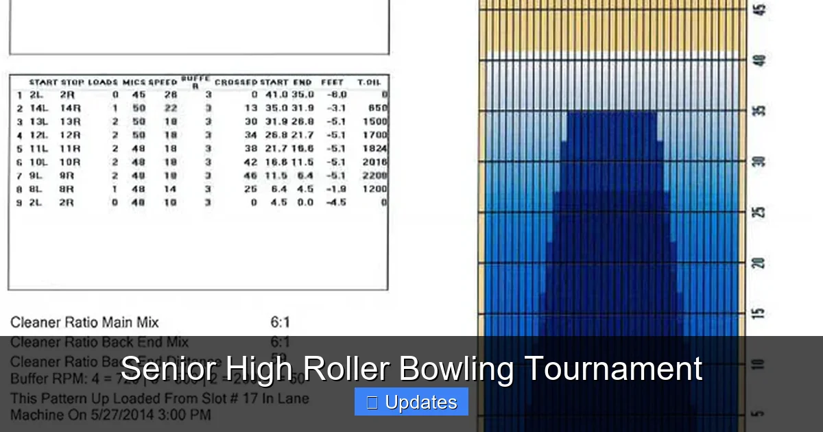 Senior High Roller Bowling Tournament
