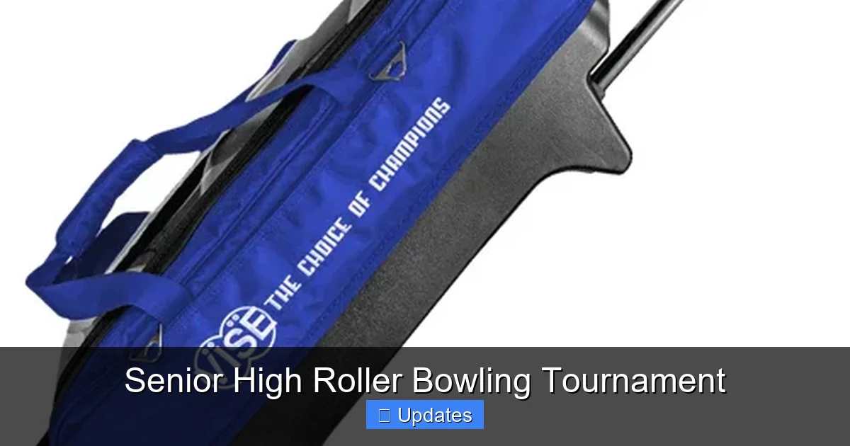 Senior High Roller Bowling Tournament