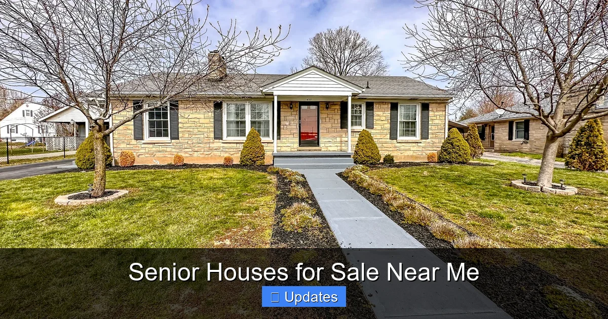 Senior Houses for Sale Near Me