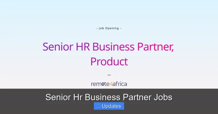 Senior Hr Business Partner Jobs