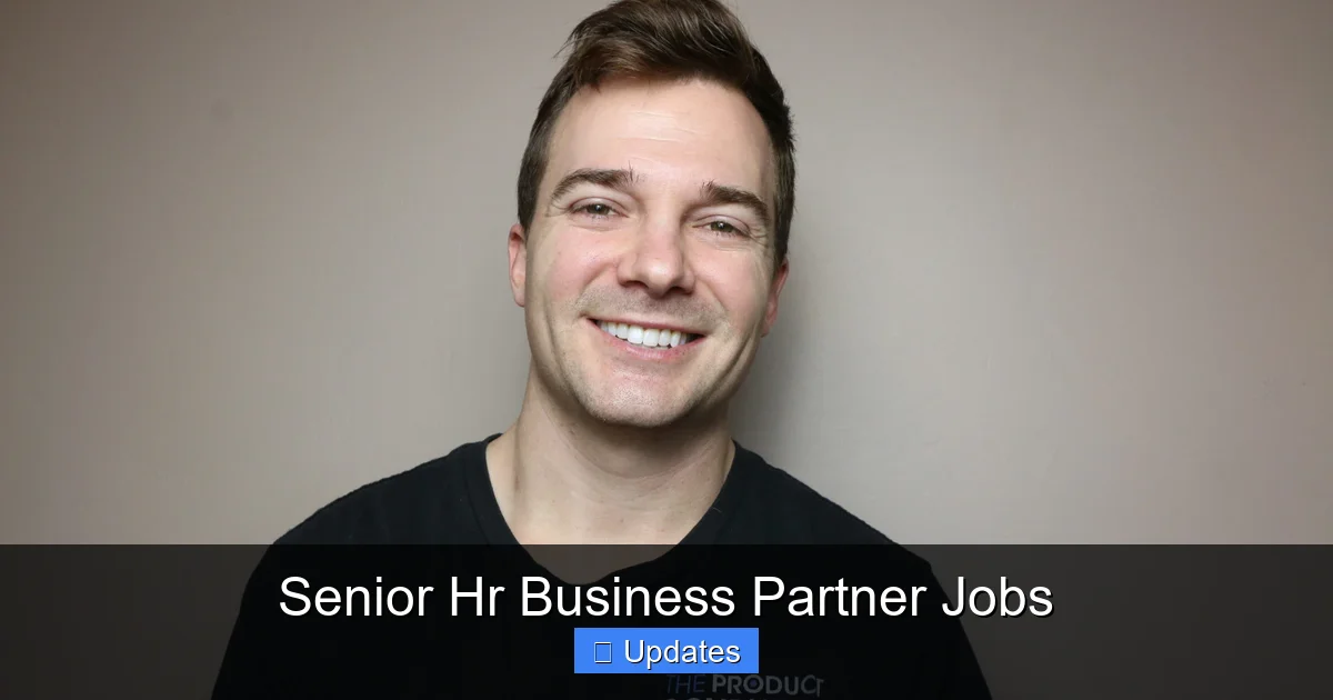 Senior Hr Business Partner Jobs