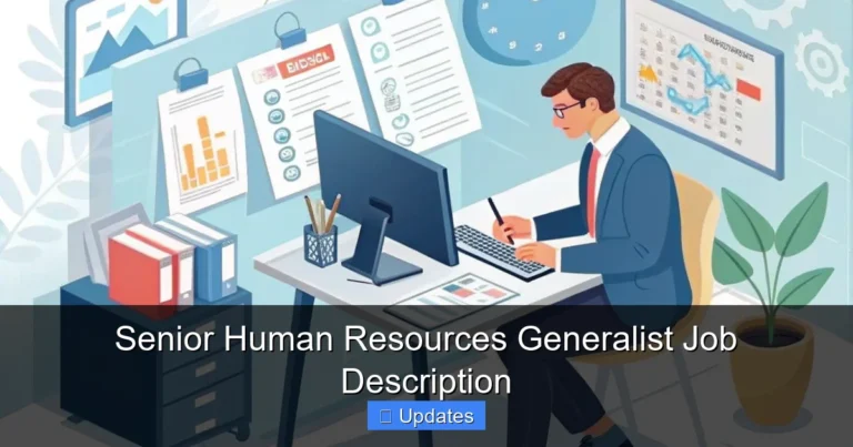 Senior Human Resources Generalist Job Description