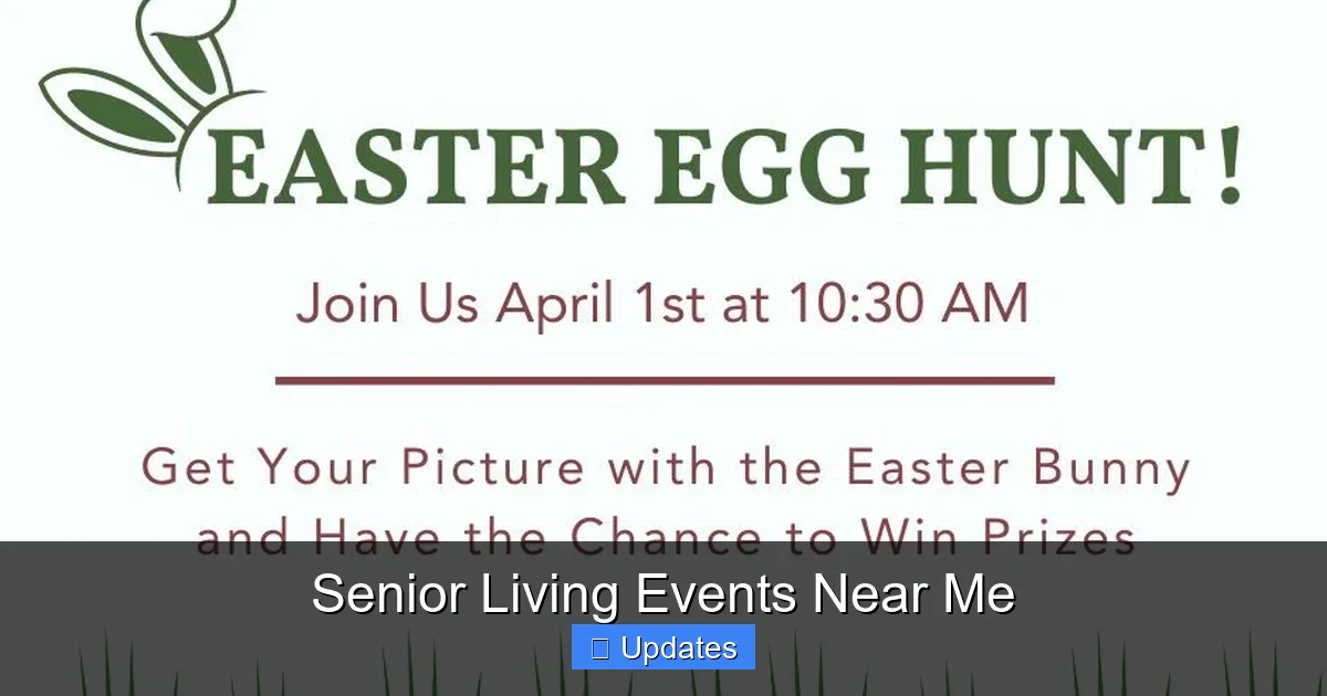 Senior Living Events Near Me