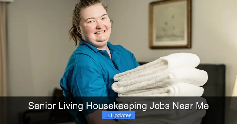Senior Living Housekeeping Jobs Near Me