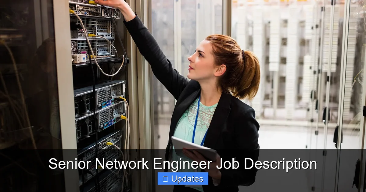 Senior Network Engineer Job Description - SeniorsProTalk