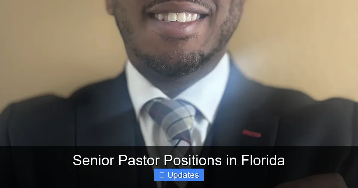 Senior Pastor Positions in Florida