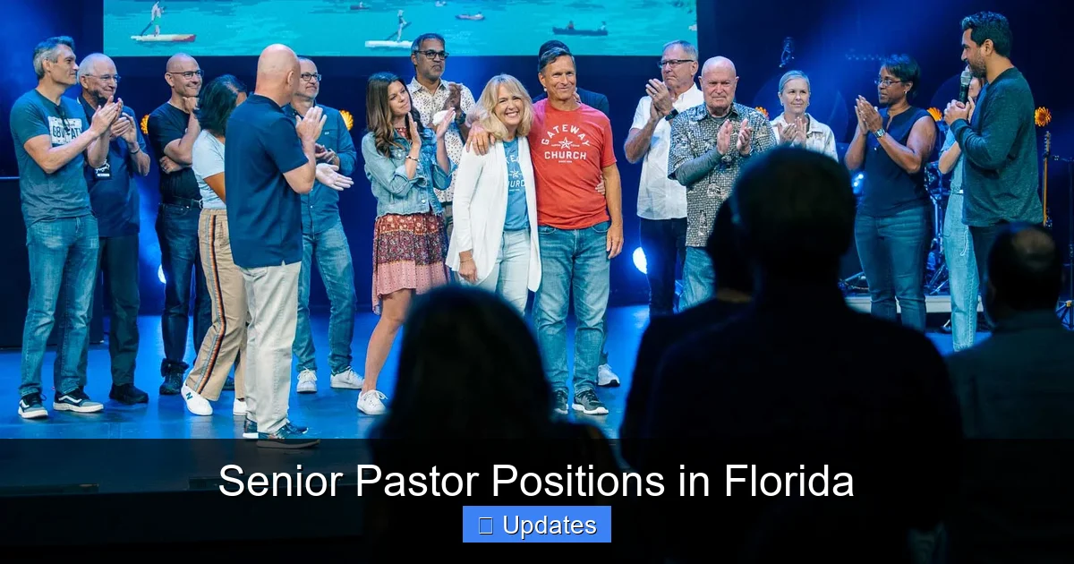 Senior Pastor Positions in Florida
