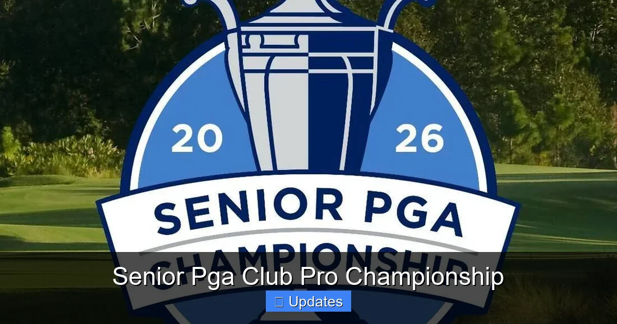 Senior Pga Club Pro Championship