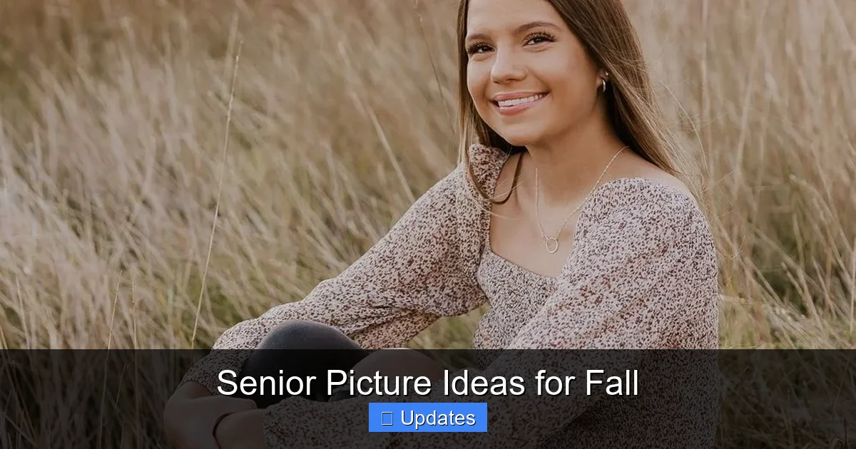 Senior Picture Ideas for Fall