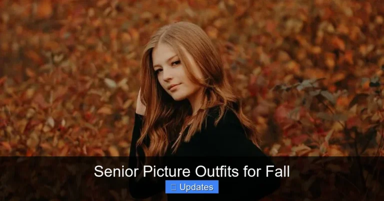 Senior Picture Outfits for Fall
