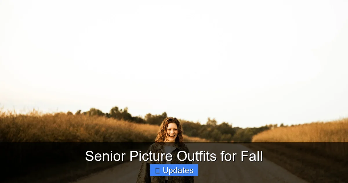 Senior Picture Outfits for Fall