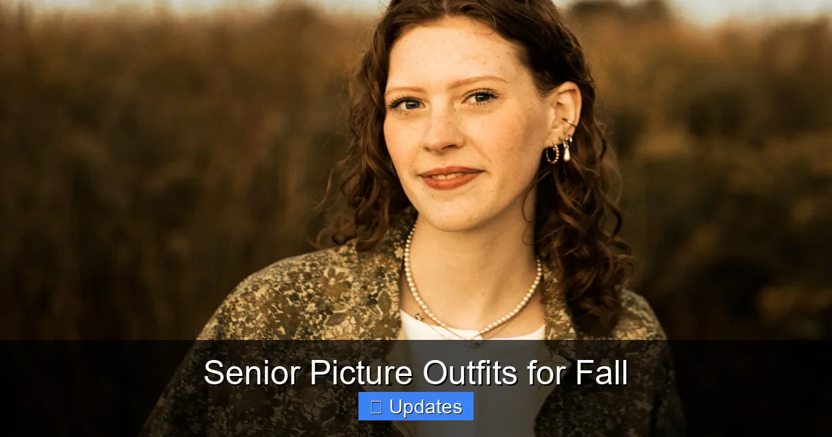 Senior Picture Outfits for Fall