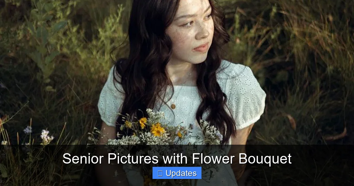Senior Pictures with Flower Bouquet