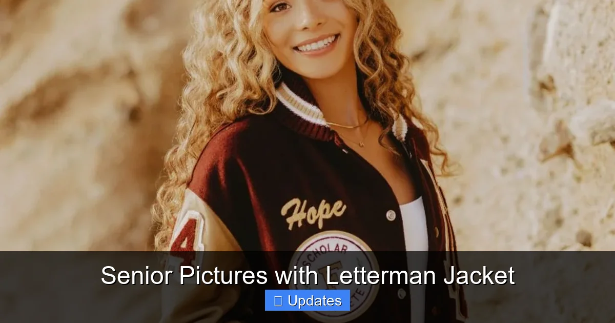 Senior Pictures with Letterman Jacket