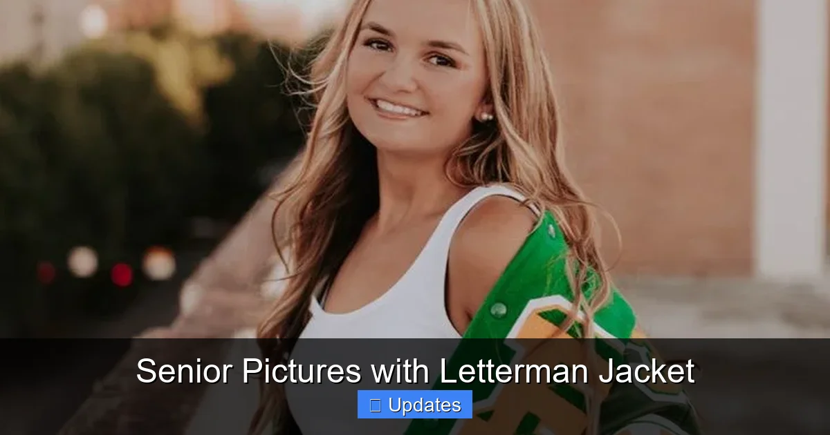 Senior Pictures with Letterman Jacket