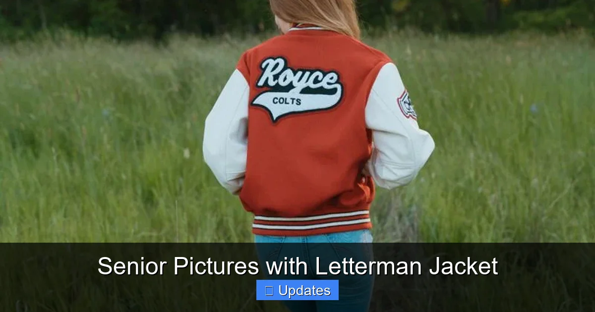 Senior Pictures with Letterman Jacket