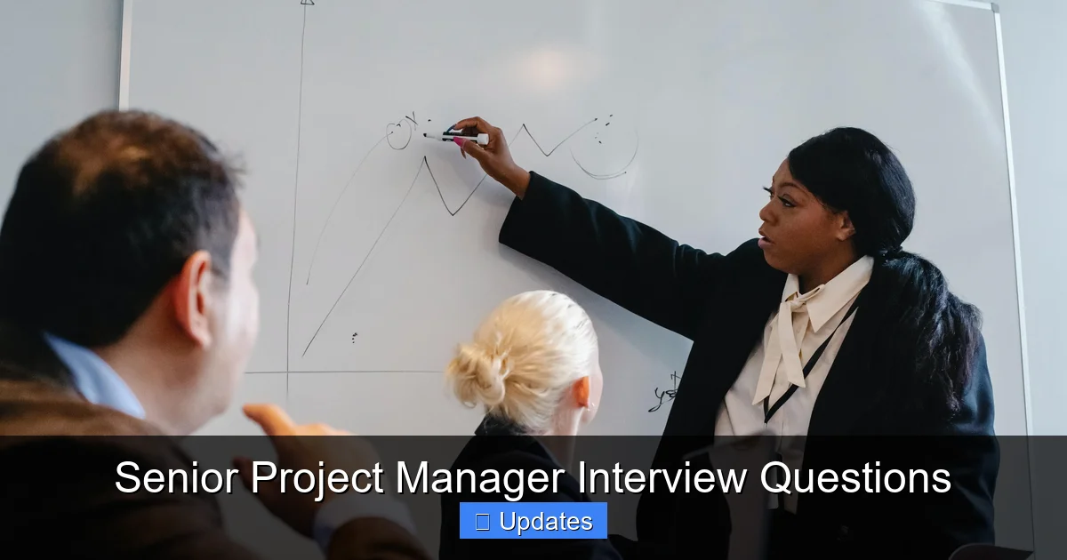 Senior Project Manager Interview Questions - SeniorsProTalk