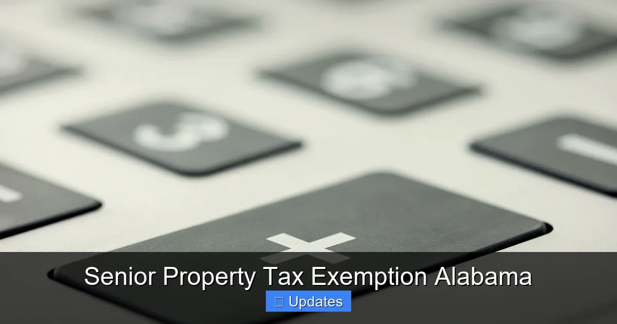 Senior Property Tax Exemption Alabama