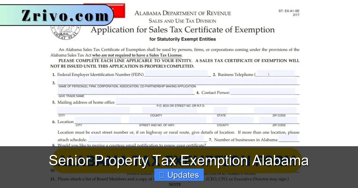 Senior Property Tax Exemption Alabama