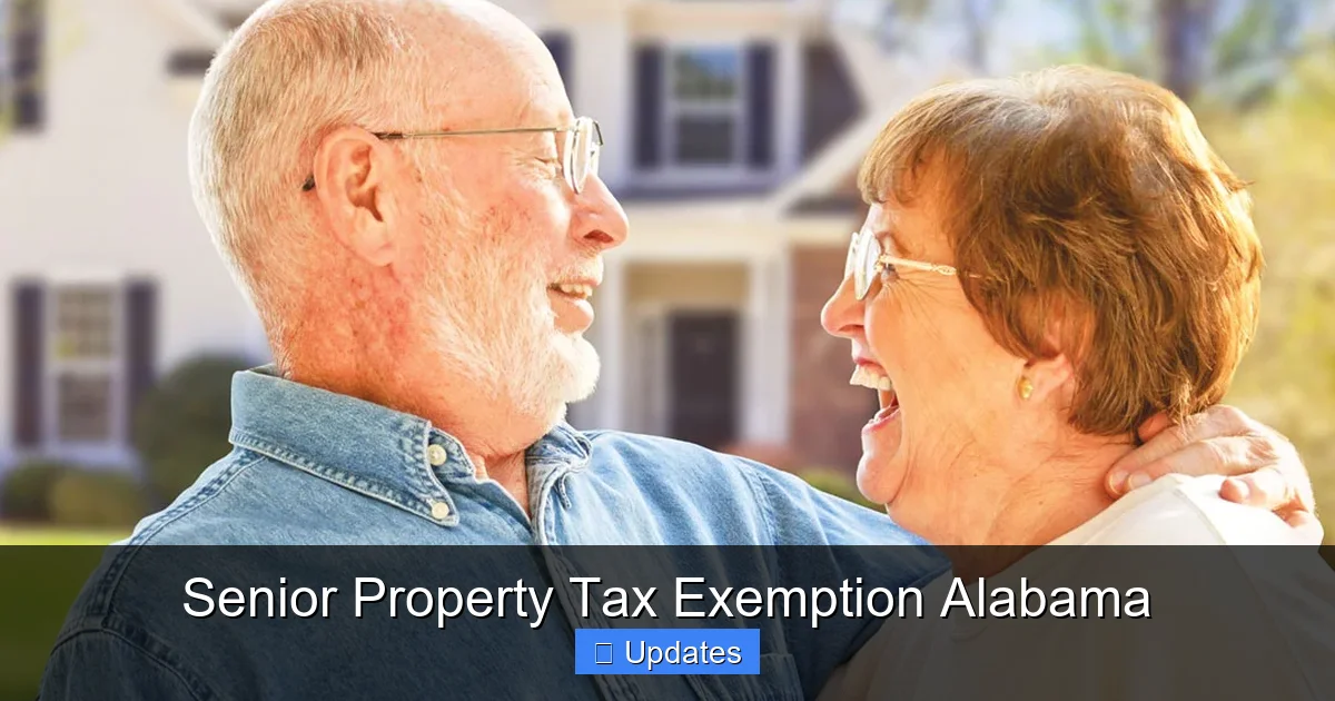 Senior Property Tax Exemption Alabama