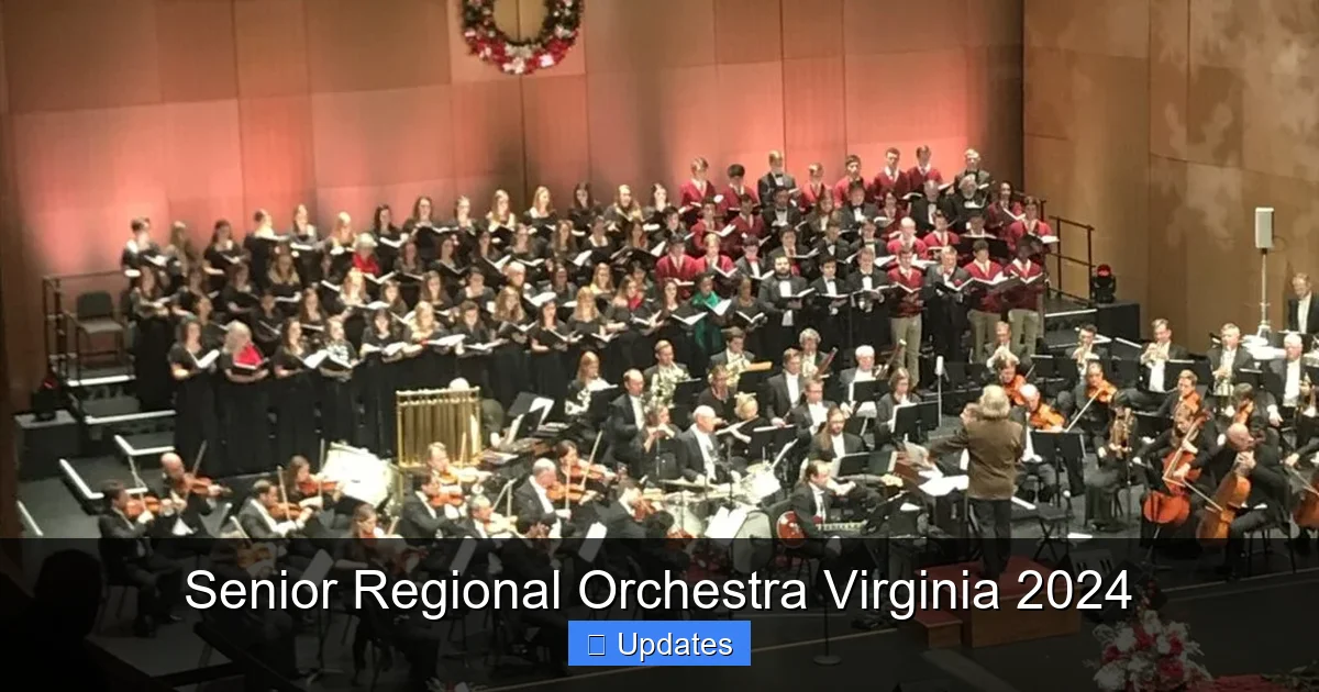 Senior Regional Orchestra Virginia 2024