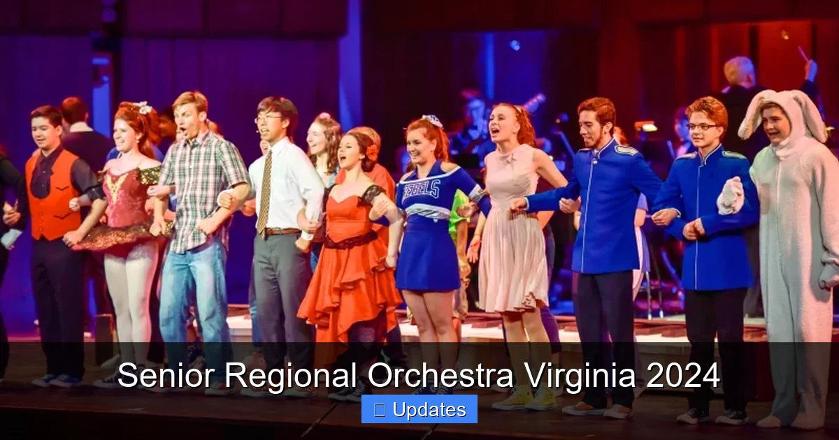 Senior Regional Orchestra Virginia 2024