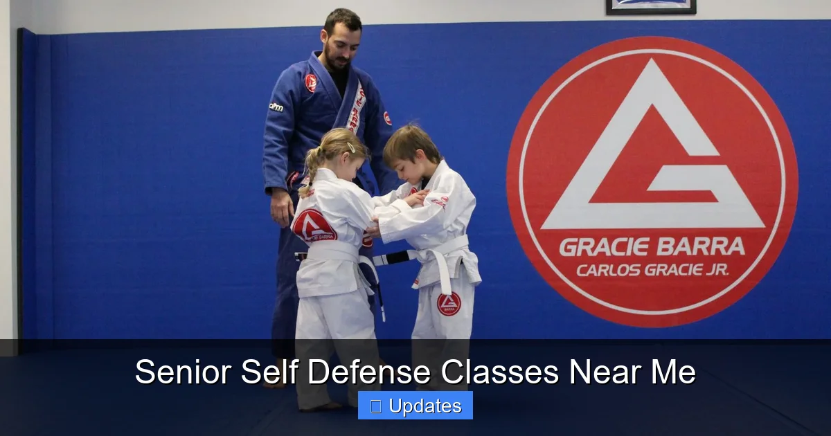 Senior Self Defense Classes Near Me