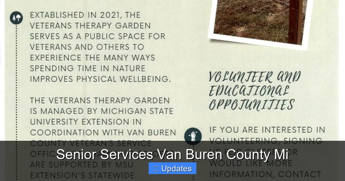 Senior Services Van Buren County Mi