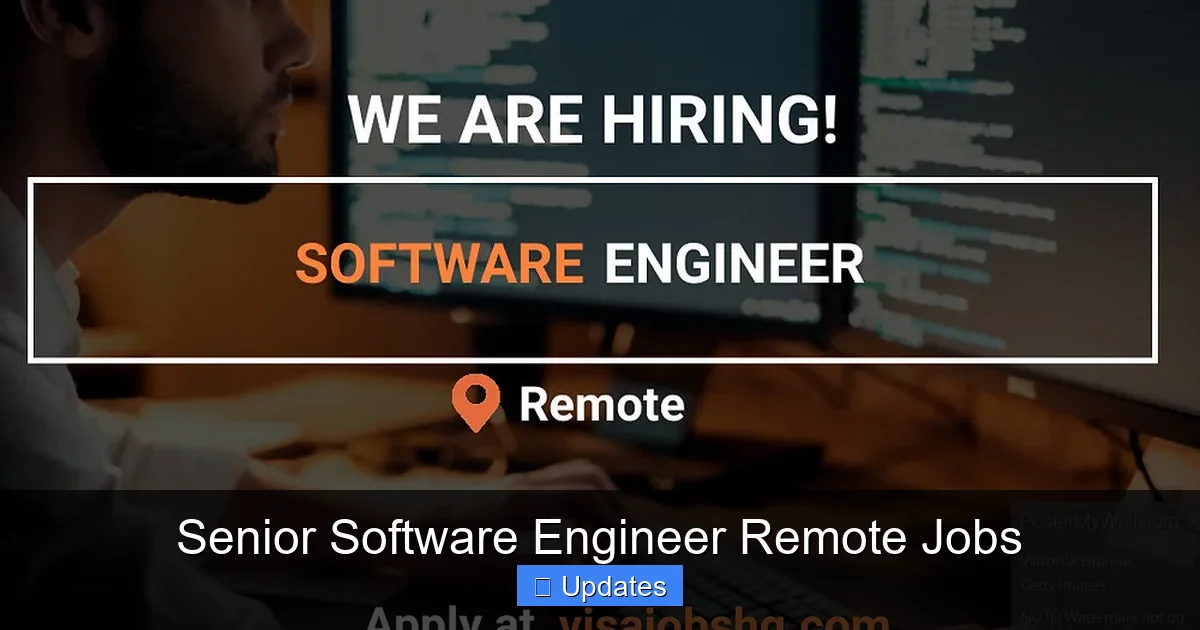 Senior Software Engineer Remote Jobs - SeniorsProTalk