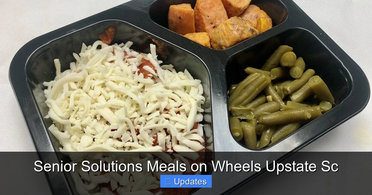 Senior Solutions Meals on Wheels Upstate Sc