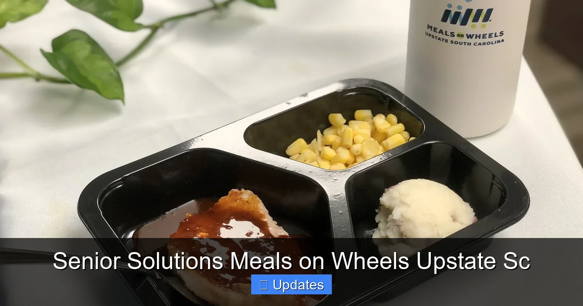 Senior Solutions Meals on Wheels Upstate Sc