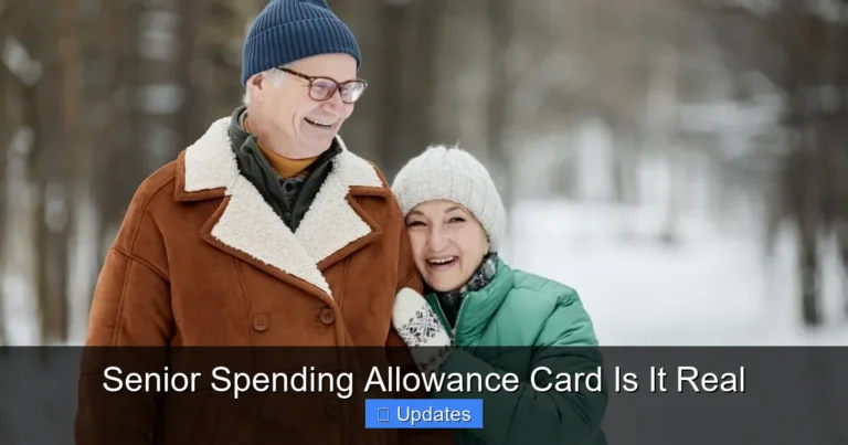 Senior Spending Allowance Card Is It Real