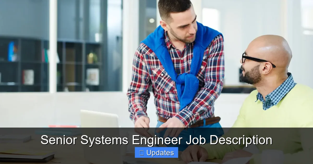 Senior Systems Engineer Job Description - SeniorsProTalk