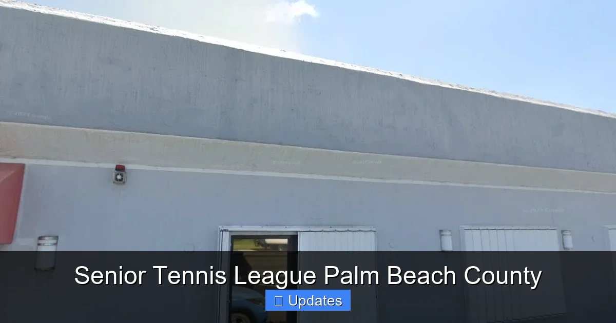 Senior Tennis League Palm Beach County