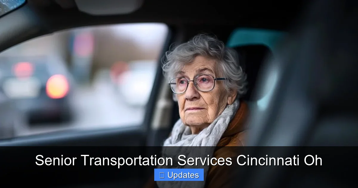 Senior Transportation Services Cincinnati Oh