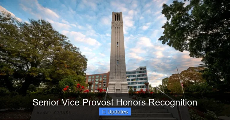 Senior Vice Provost Honors Recognition