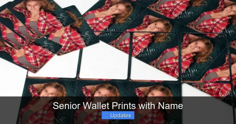 Senior Wallet Prints with Name
