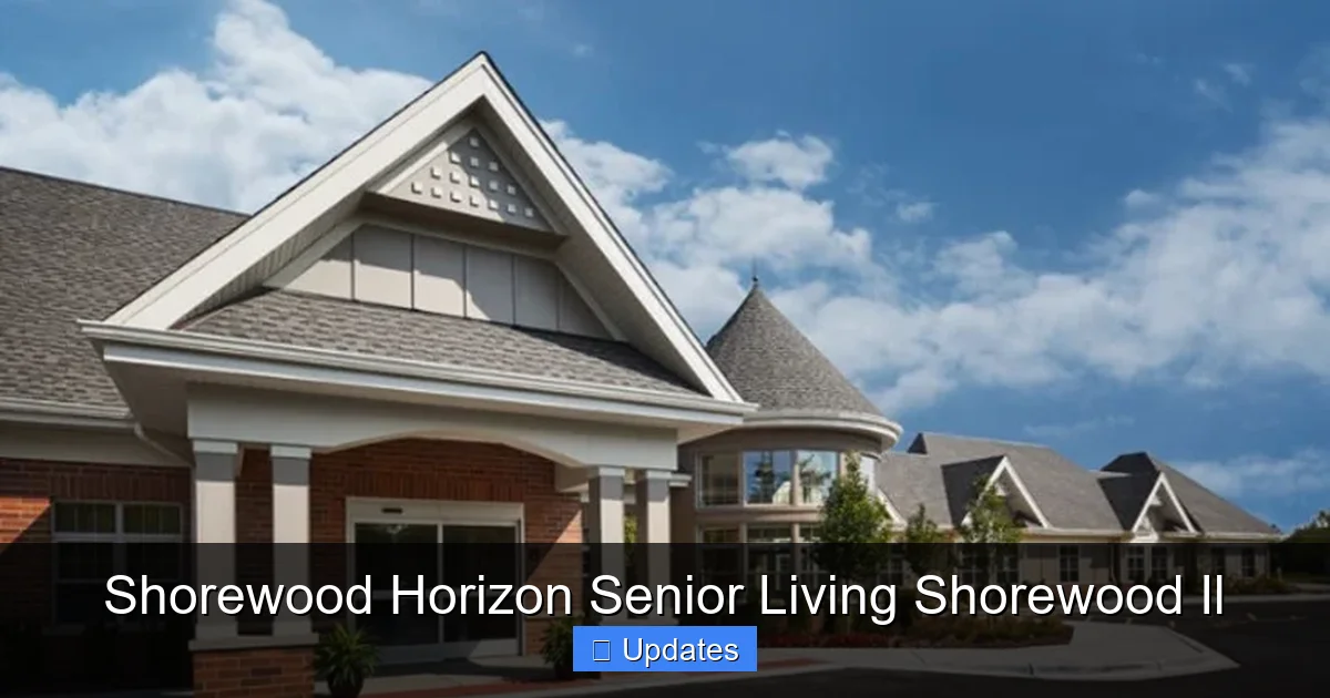 Shorewood Horizon Senior Living Shorewood Il
