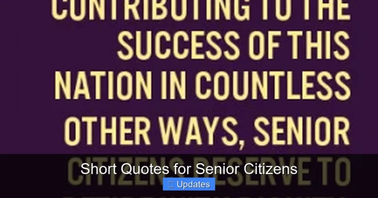 Short Quotes for Senior Citizens