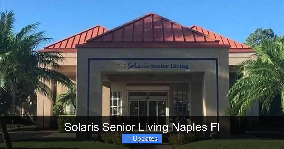 Solaris Senior Living Naples Fl