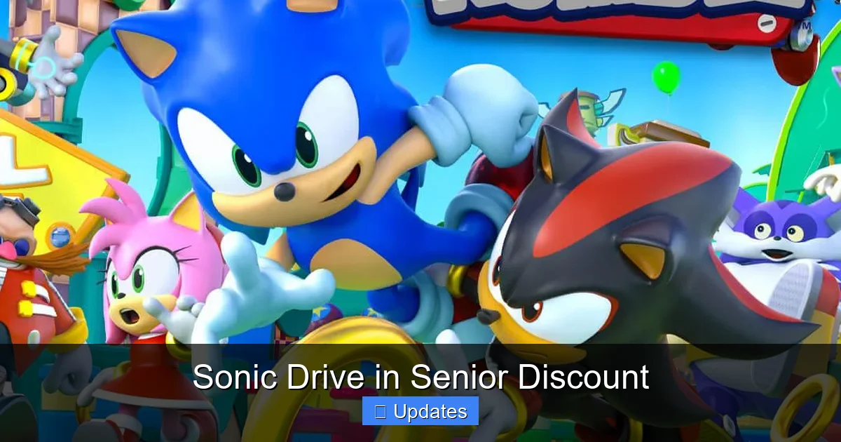 Sonic Drive in Senior Discount