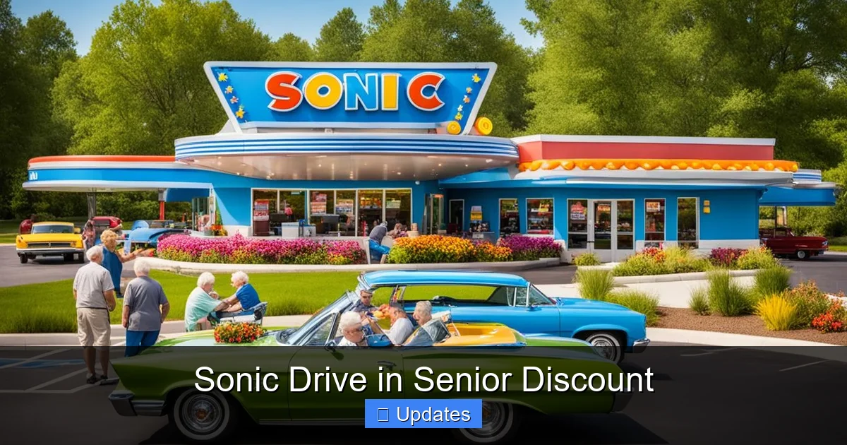 Sonic Drive in Senior Discount