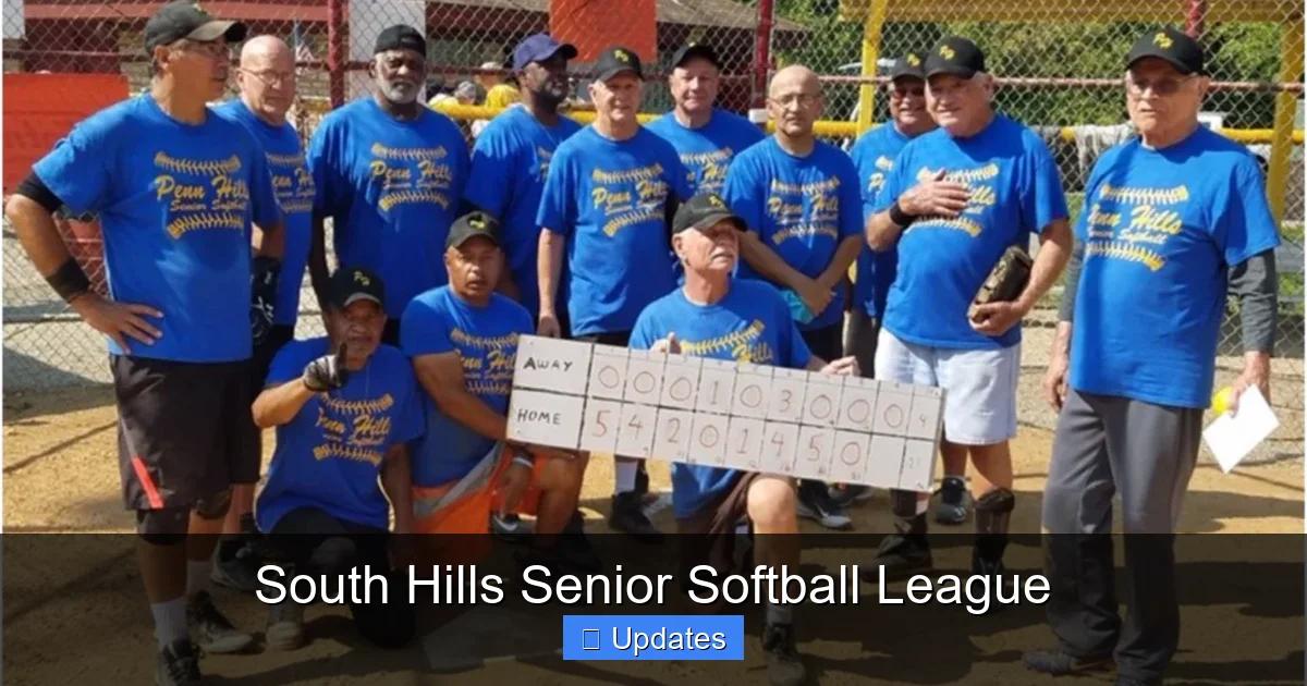 South Hills Senior Softball League