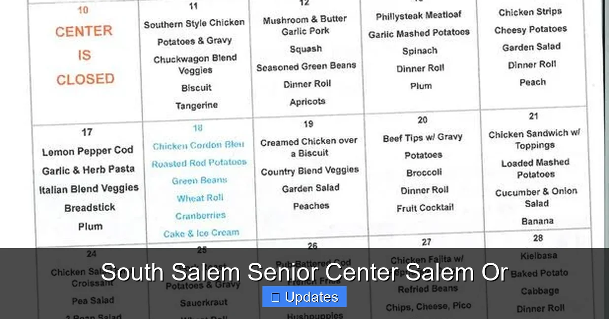 South Salem Senior Center Salem Or