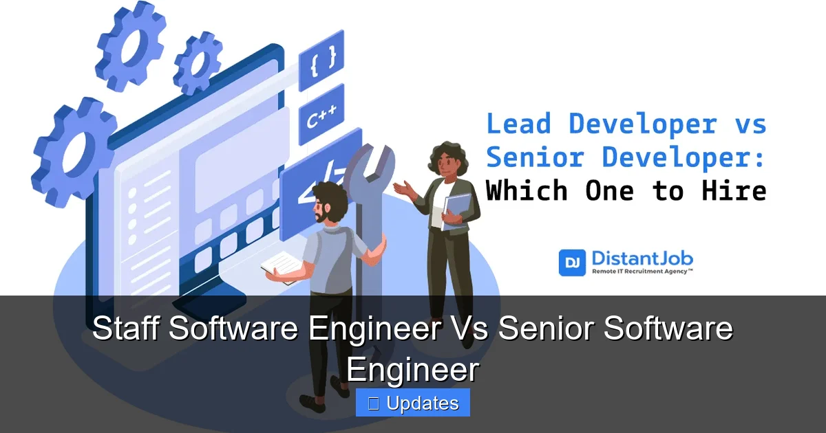 Staff Software Engineer Vs Senior Software Engineer - SeniorsProTalk