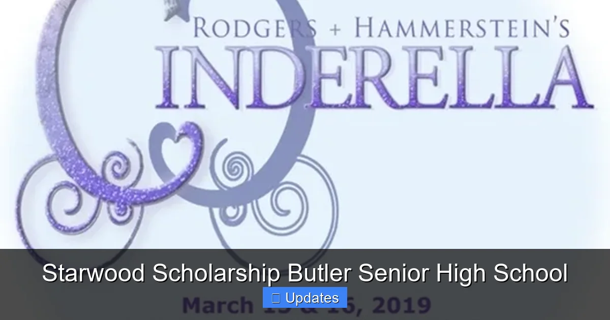 Starwood Scholarship Butler Senior High School