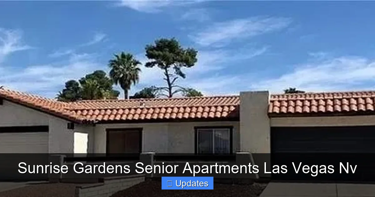 Sunrise Gardens Senior Apartments Las Vegas Nv