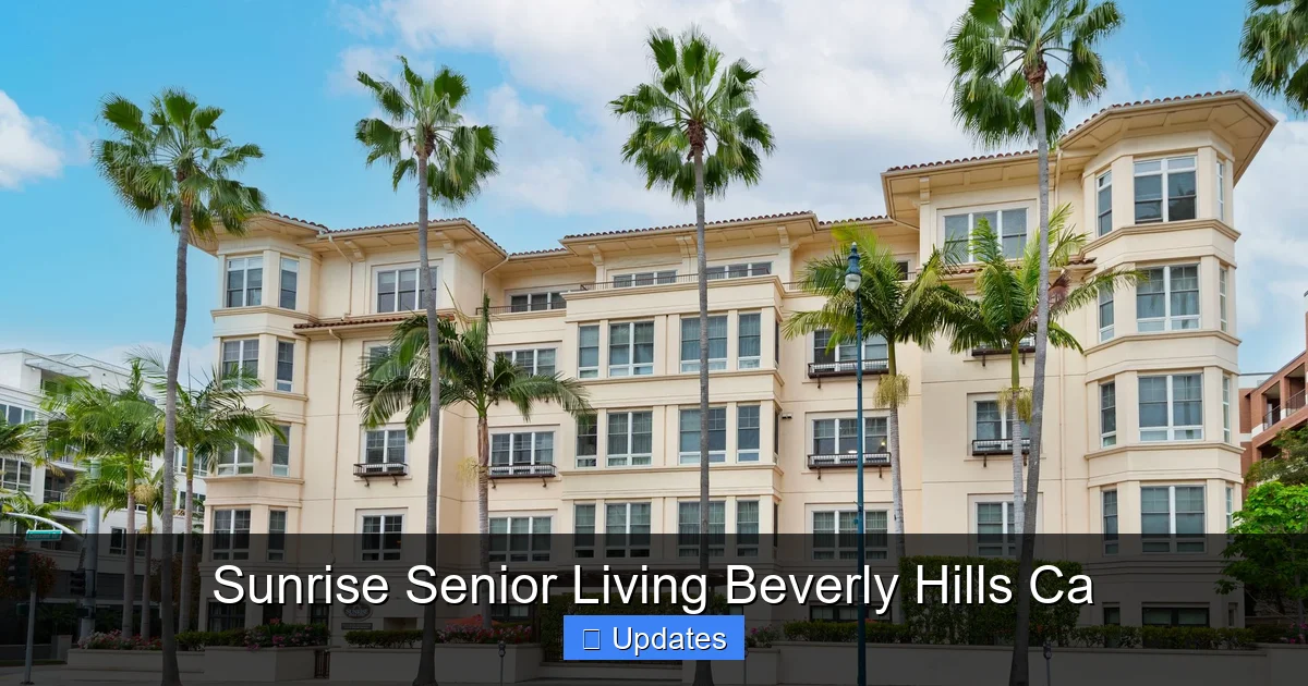 Sunrise Senior Living Beverly Hills Ca